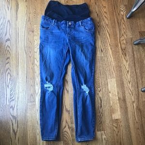 ASOS Maternity Distressed Knee Jeans